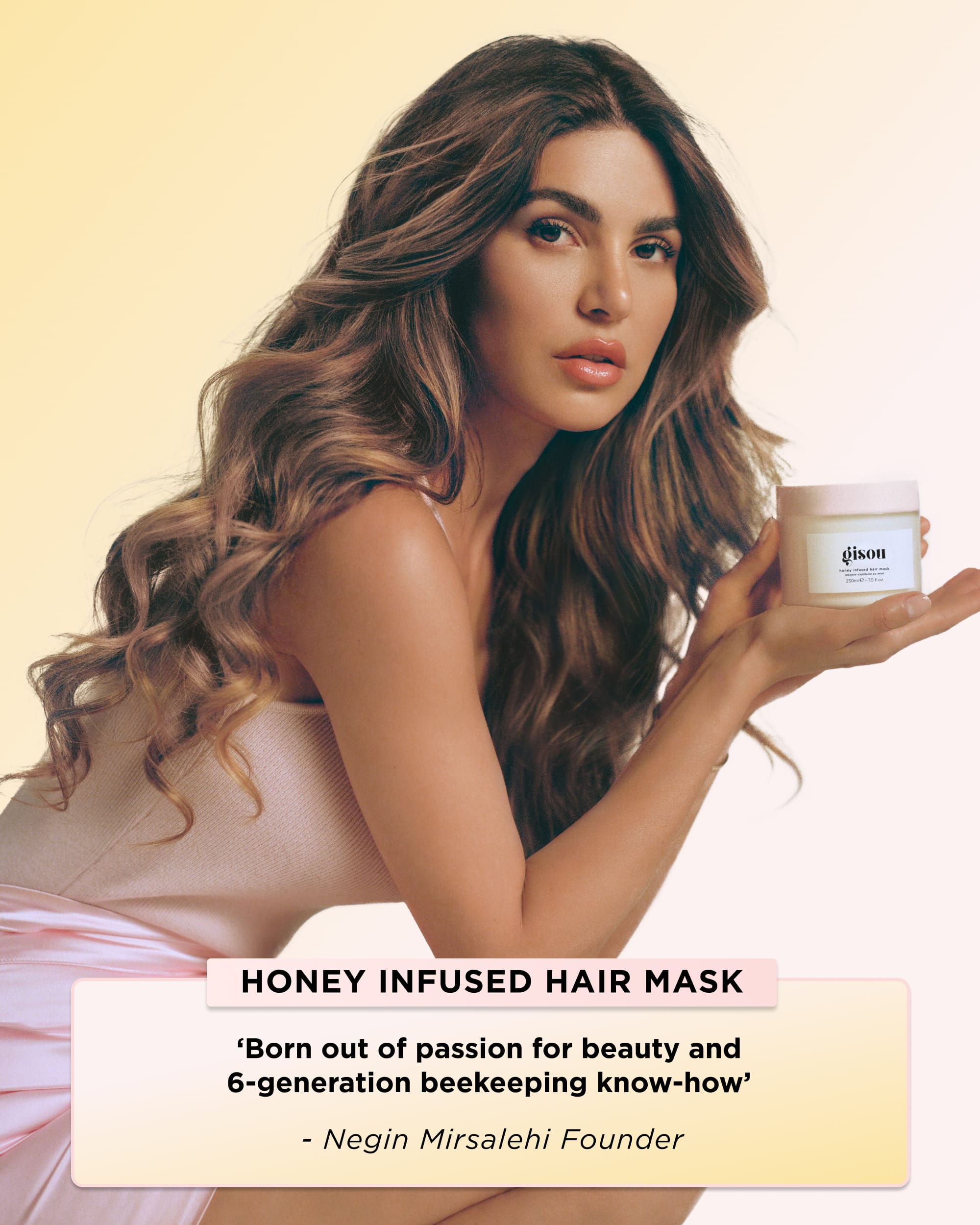 Honey Infused Hair Mask - Nourish, Repair | Gisou