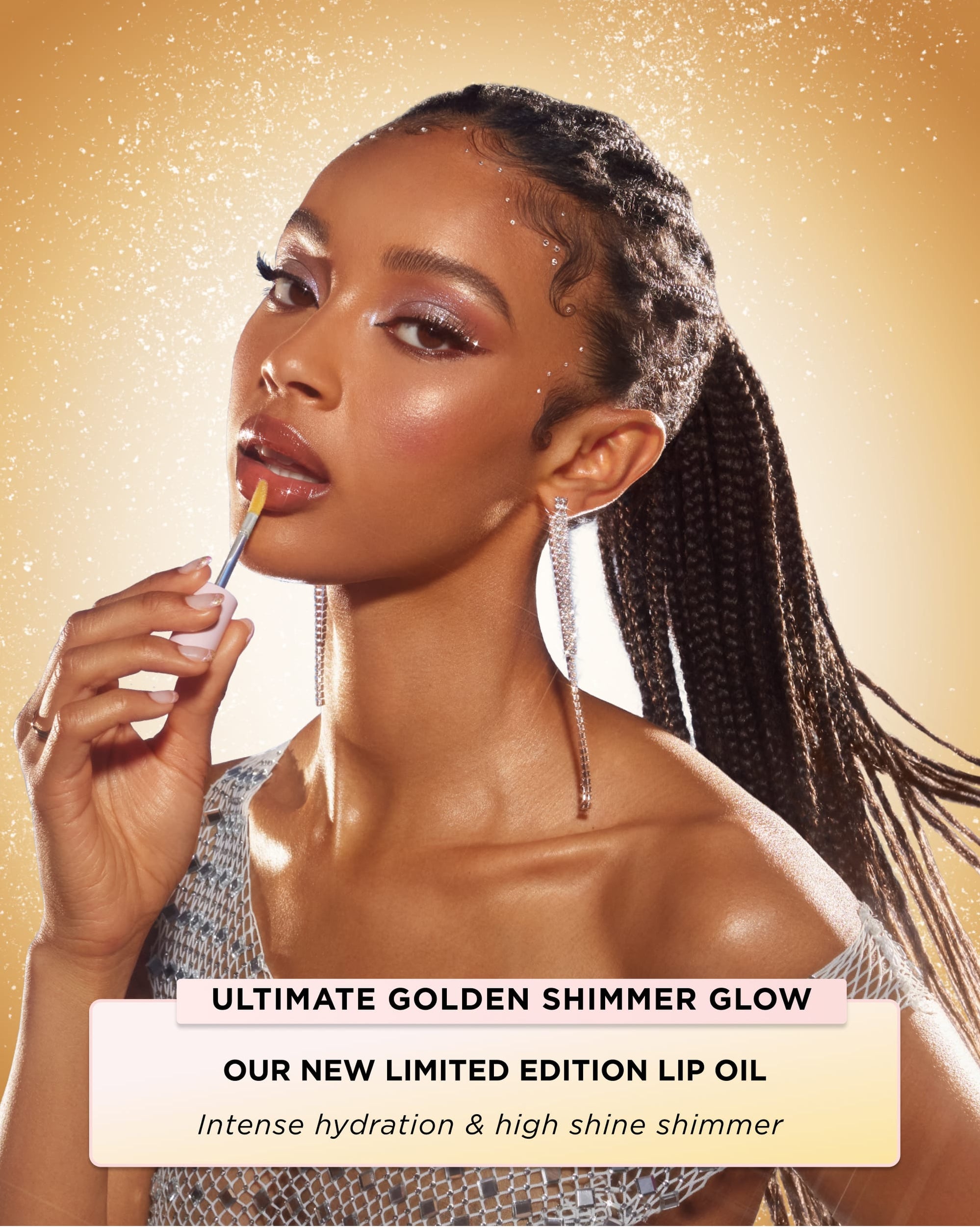 MIDAS TOUCH Gold Glitter Lip Gloss- Thick and Rich. Vegan friendly. -  Addictive Cosmetics