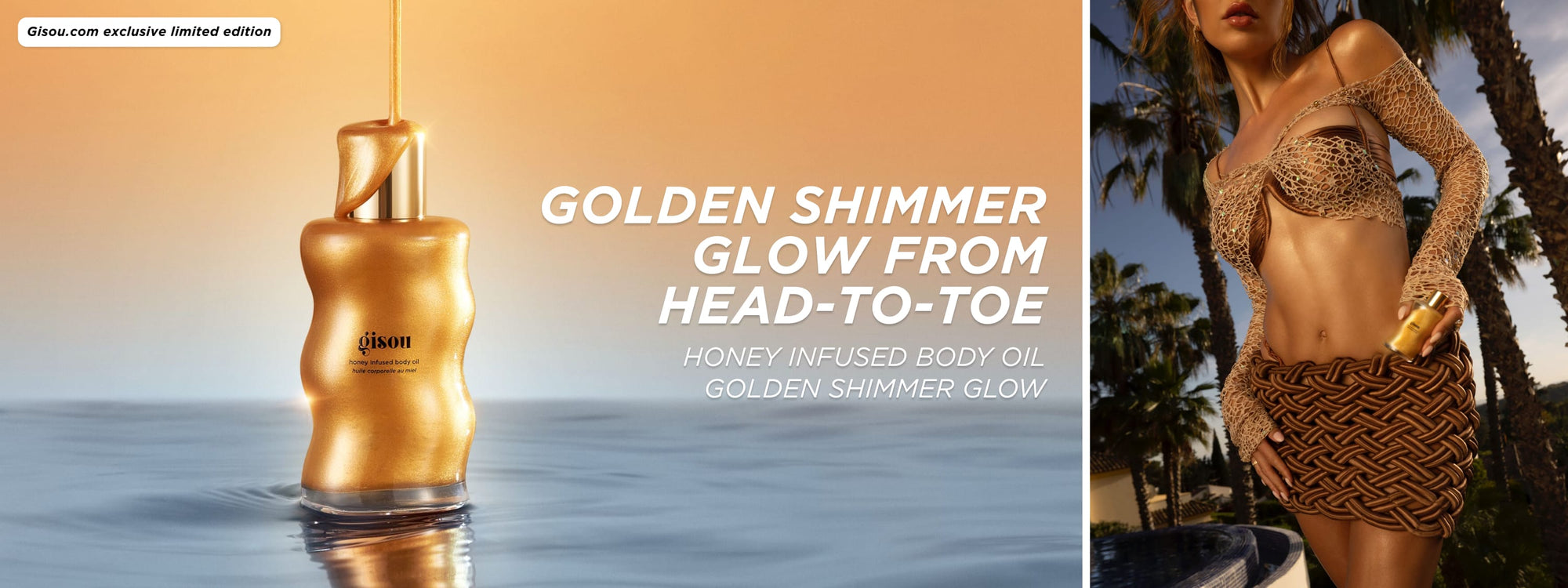 Body Oil Golden Shimmer Glow – Gisou