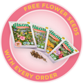 Free flower seeds with every order