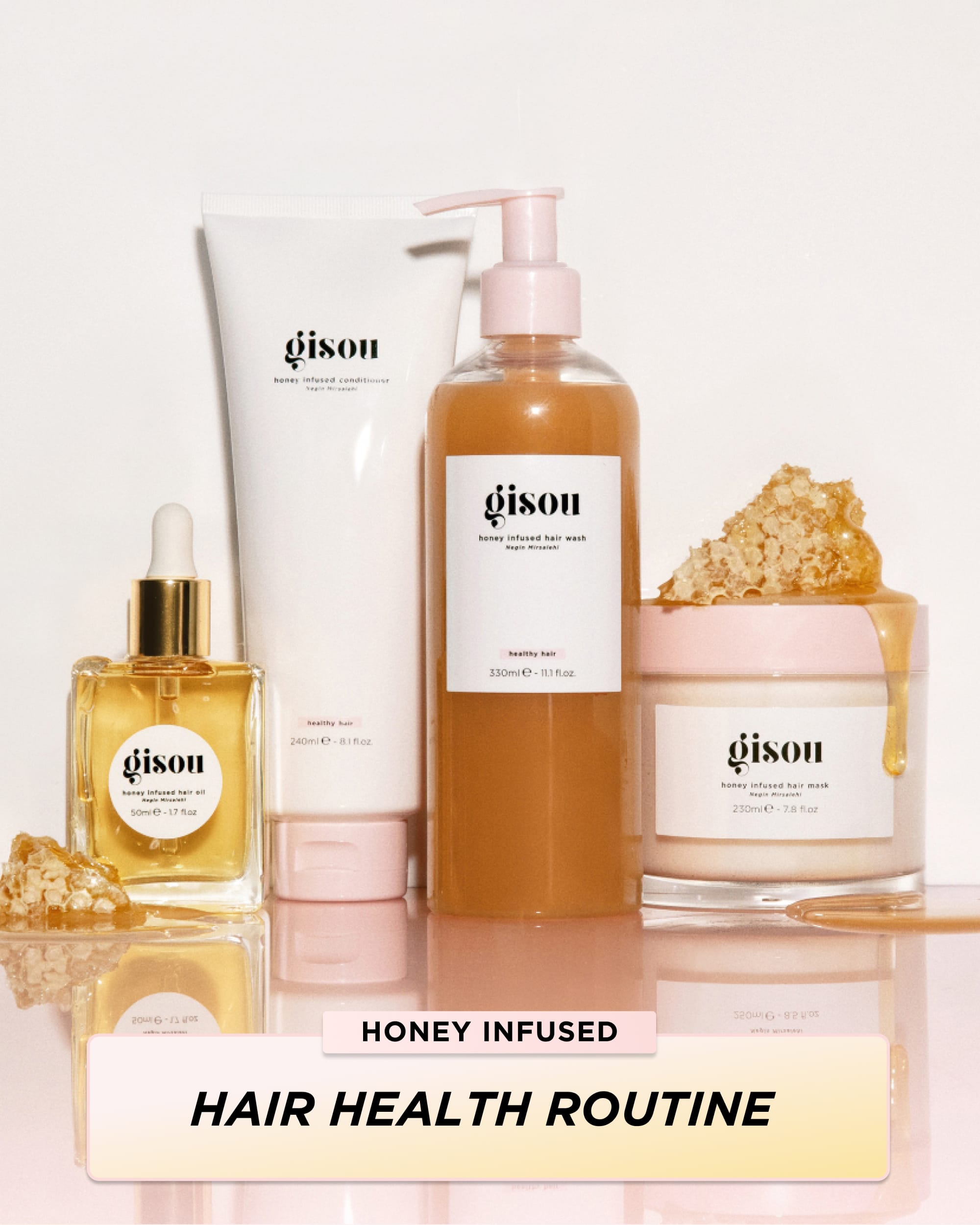 Honey Infused Hair Mask - Nourish, Repair & Hydrate | Gisou