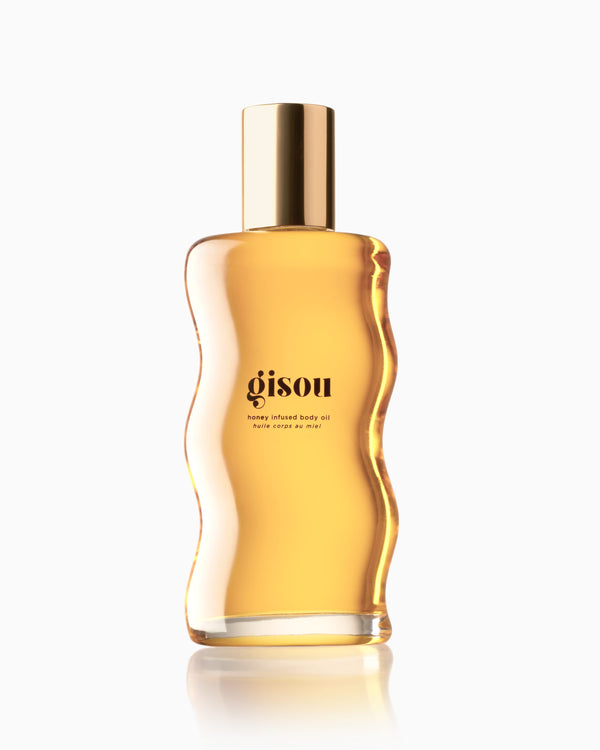 Honey Infused Body Oil bottle on the white background